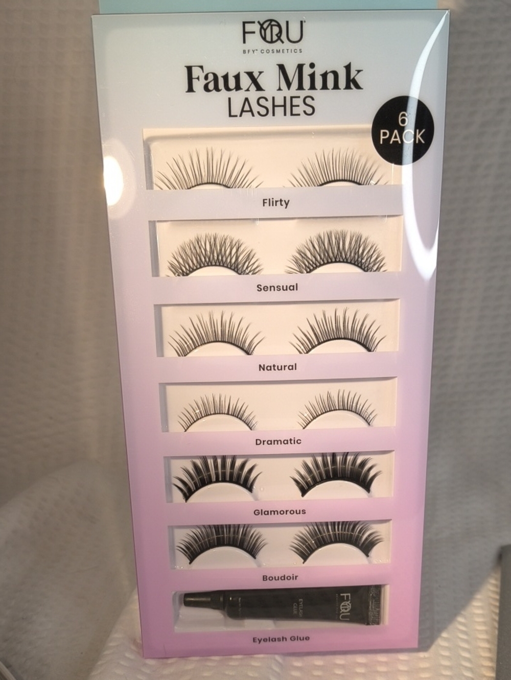 Faux Mink Lashes 6-Pack - Black